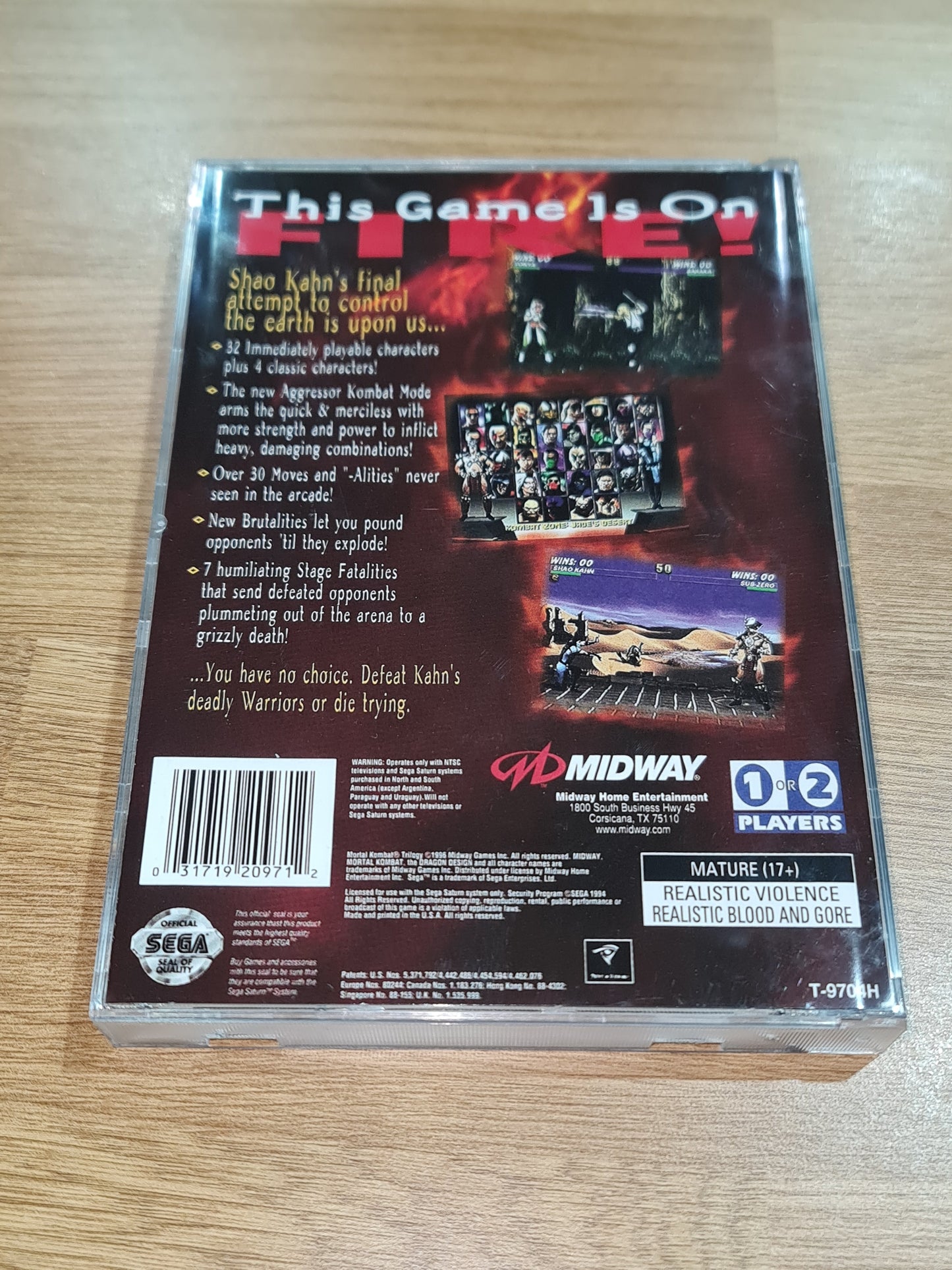Mortal Kombat Trilogy - Long Box NTSC-U-versie en handleiding