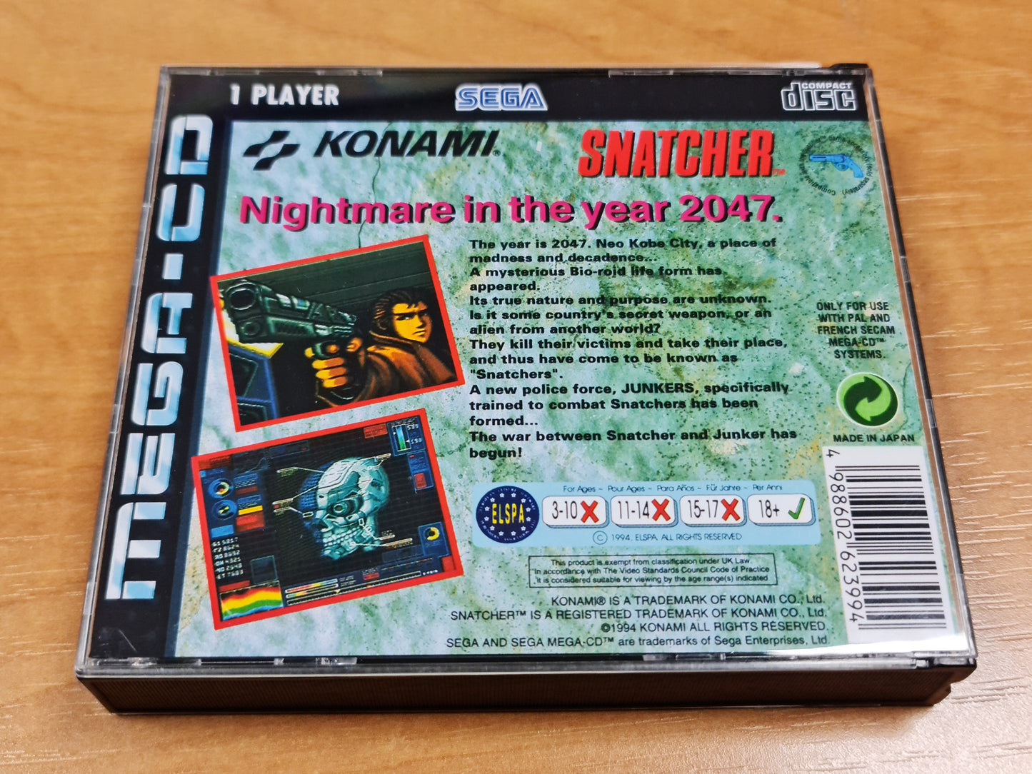 Snatcher (Mega CD PAL-versie)