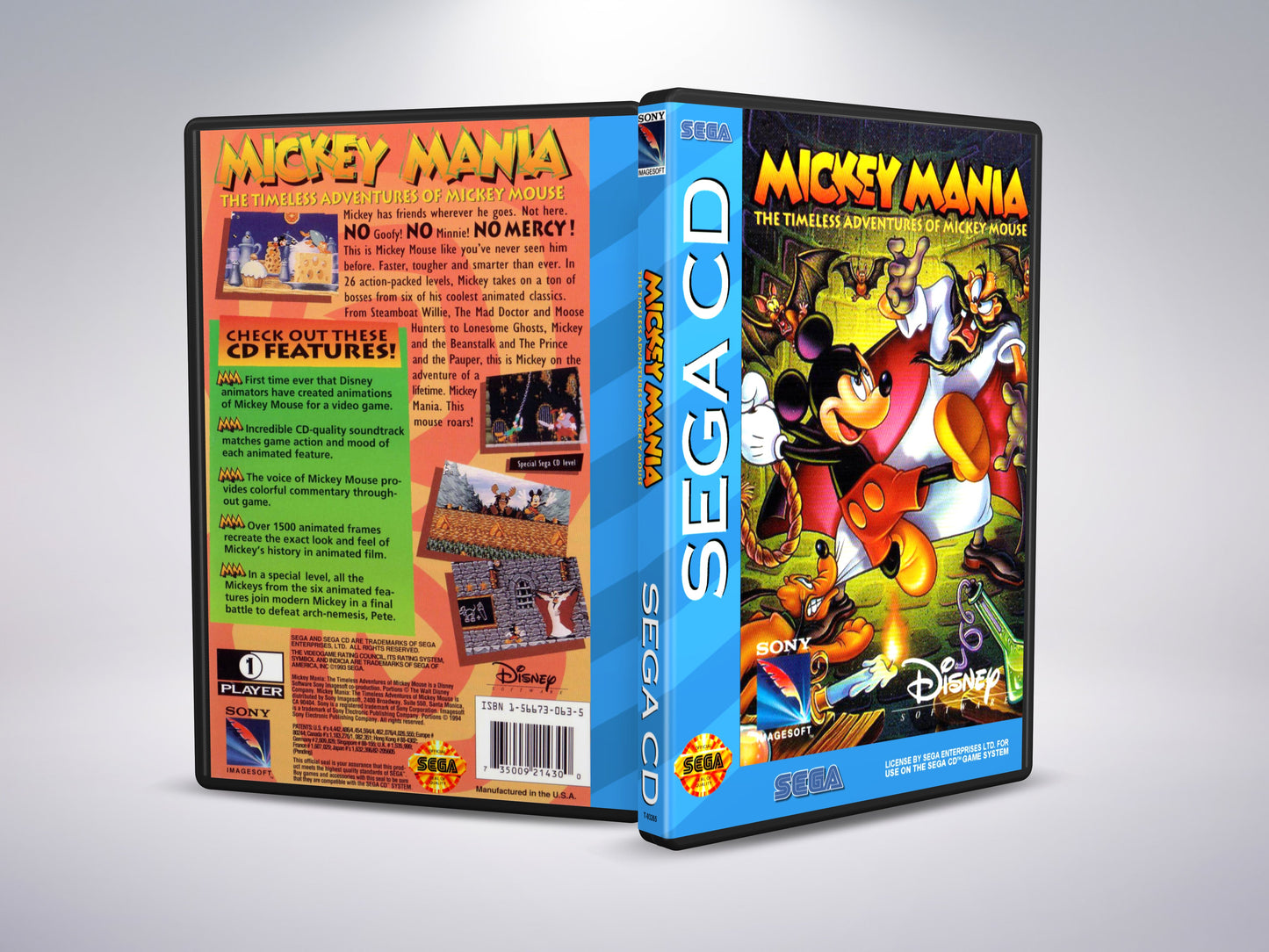 Mickey Mania (Sega CD NTSC-U-versie)