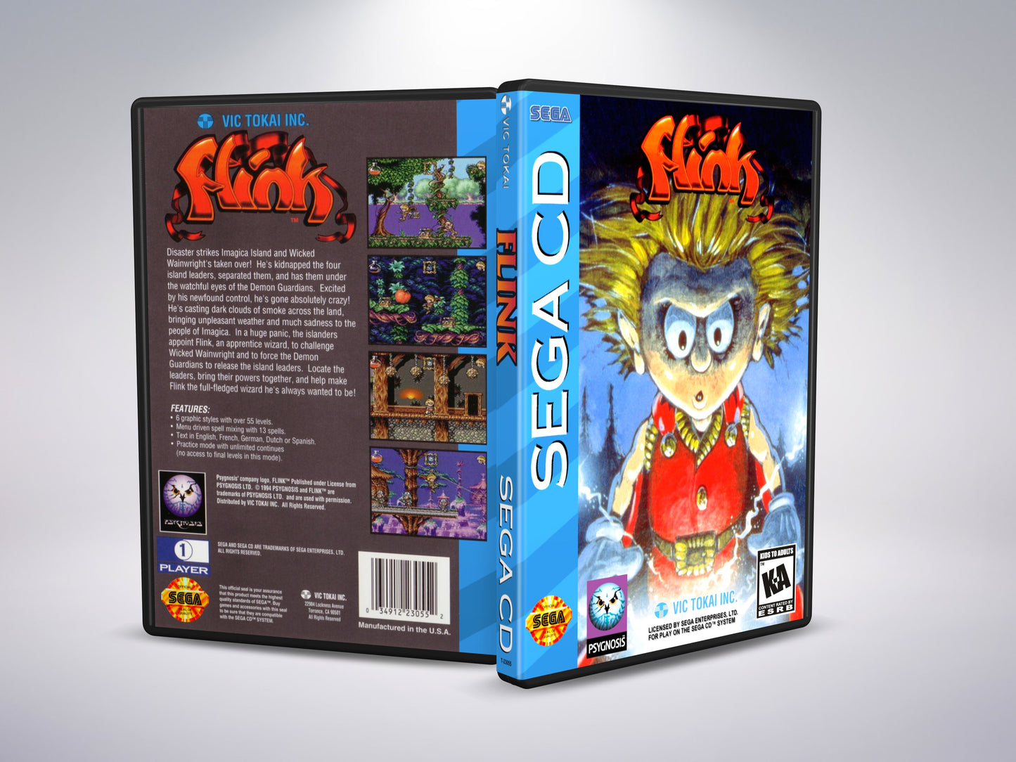The Misadventures of Flink (Sega CD NTSC-U-versie)