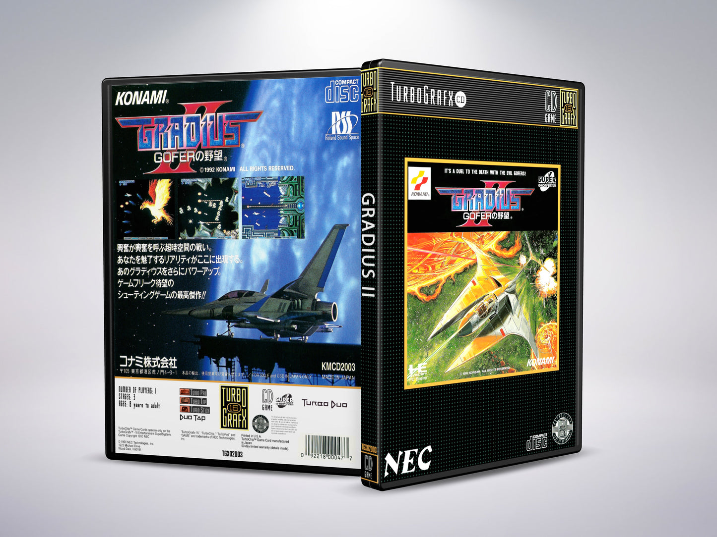 Gradius II: Gofer geen Yabou - Turbografx CD / Turbo Duo