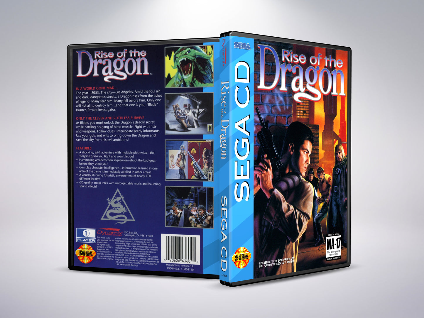 Rise of the Dragon (Sega CD NTSC-U-versie)