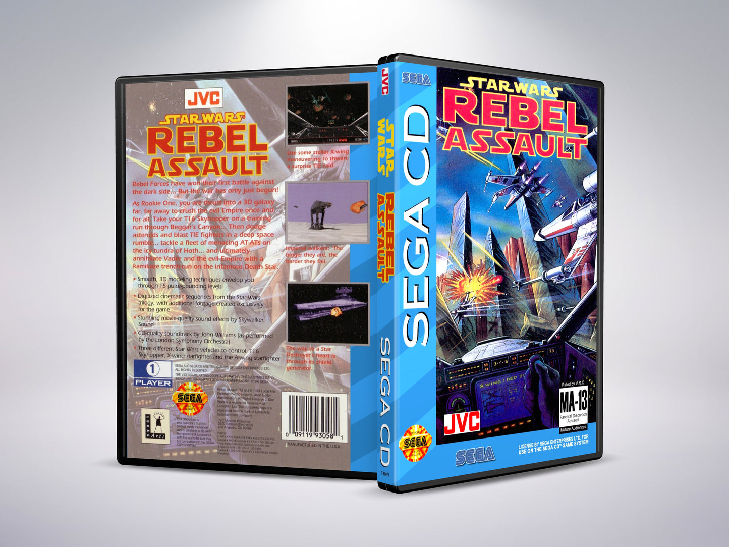 Star Wars: Rebel Assault (Sega CD NTSC-U-versie)