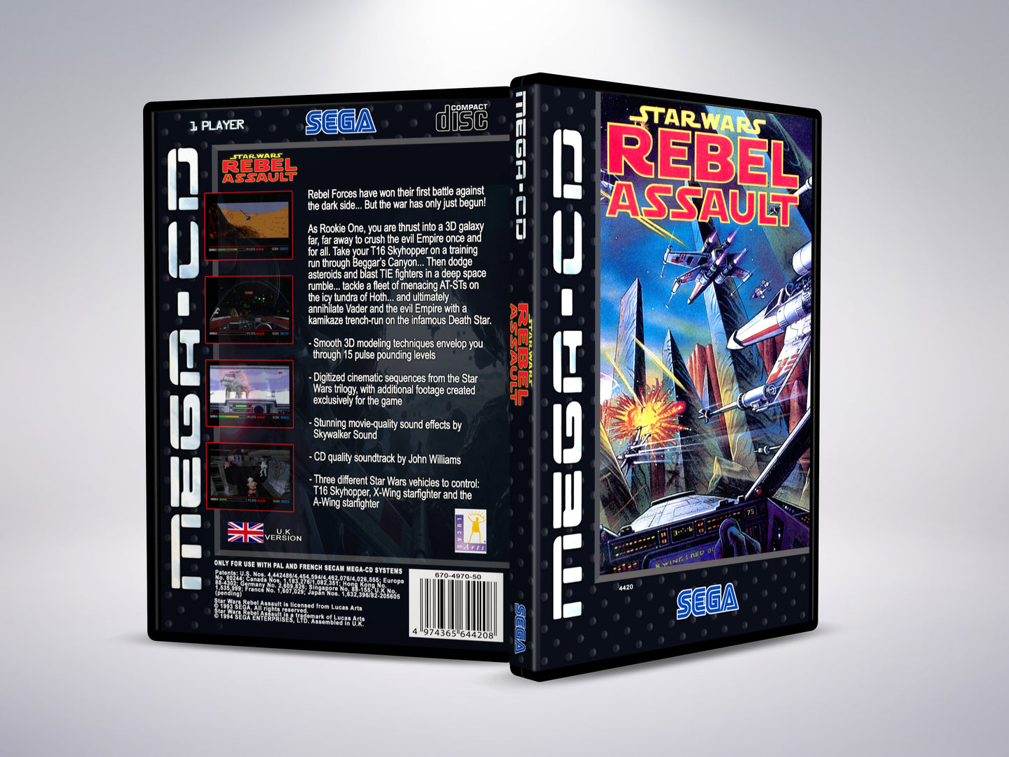 Star Wars Rebel Assault (Mega CD PAL-versie)