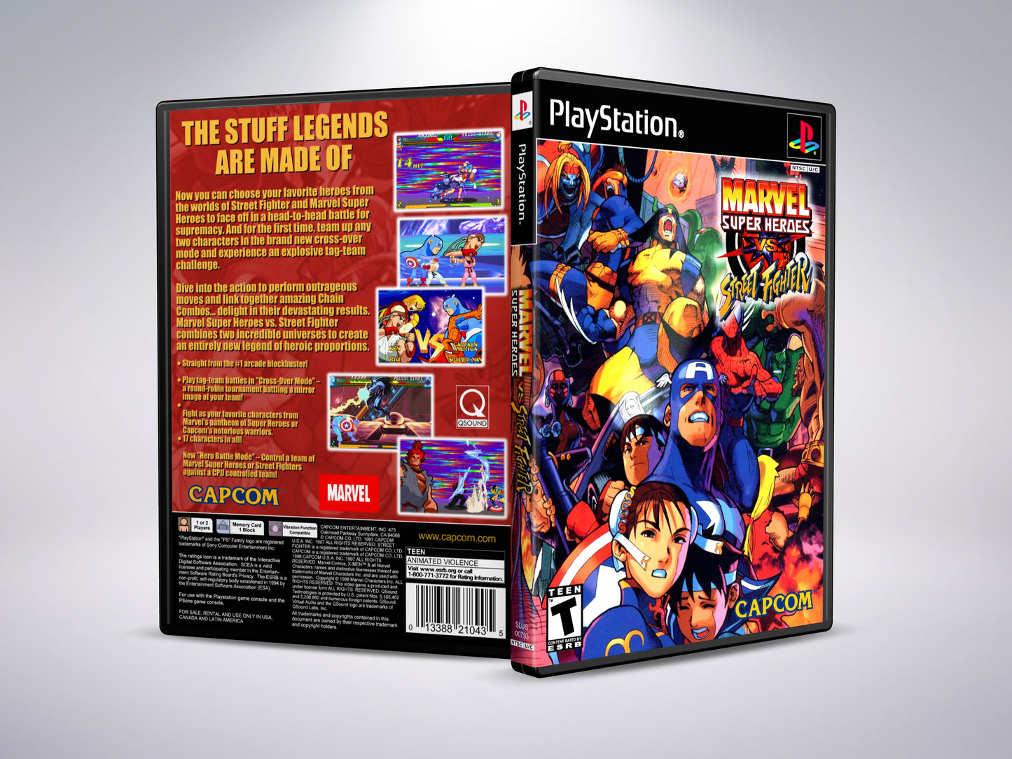Marvel Superhelden versus Street Fighter