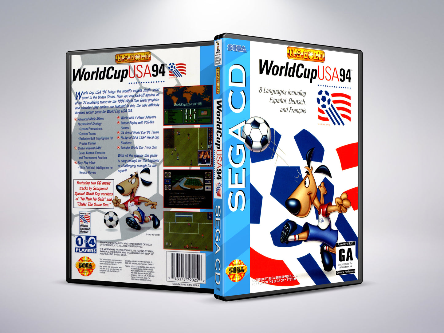 World Cup USA '94 (Sega CD NTSC-U-versie)