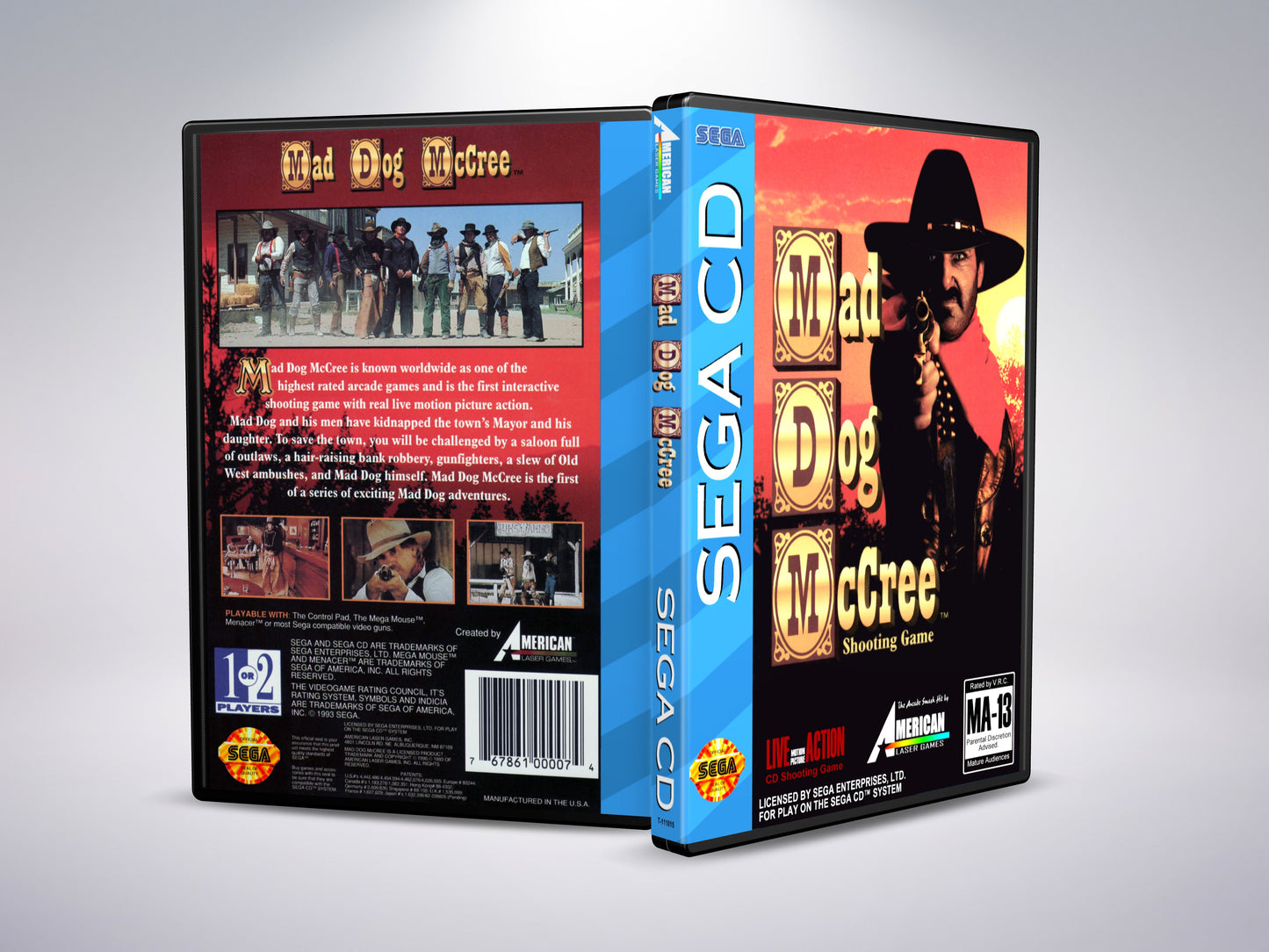 Mad Dog McCree (Sega CD NTSC-U-versie)
