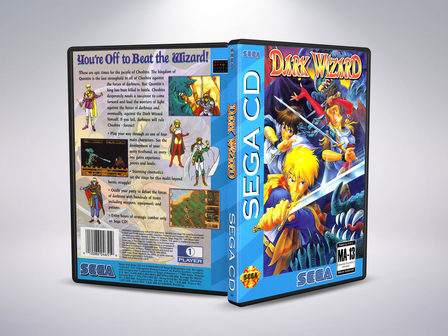 Dark Wizard (Sega CD NTSC-U-versie)