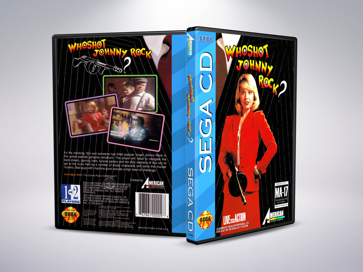 Wie heeft Johnny Rock neergeschoten? (Sega CD NTSC-U-versie)