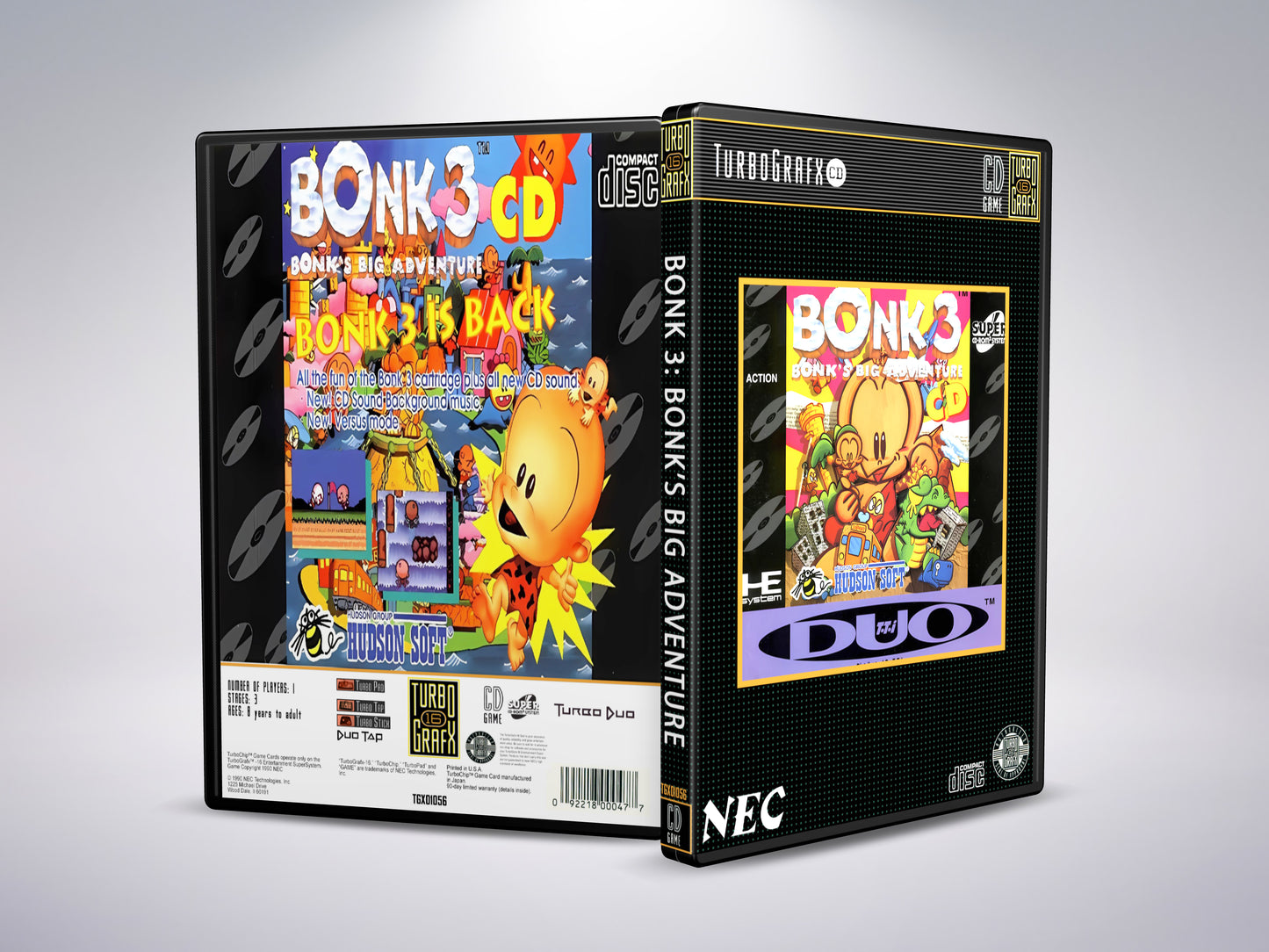 Bonk 3: Bonk's Big Adventure - Turbografx CD / Turbo Duo