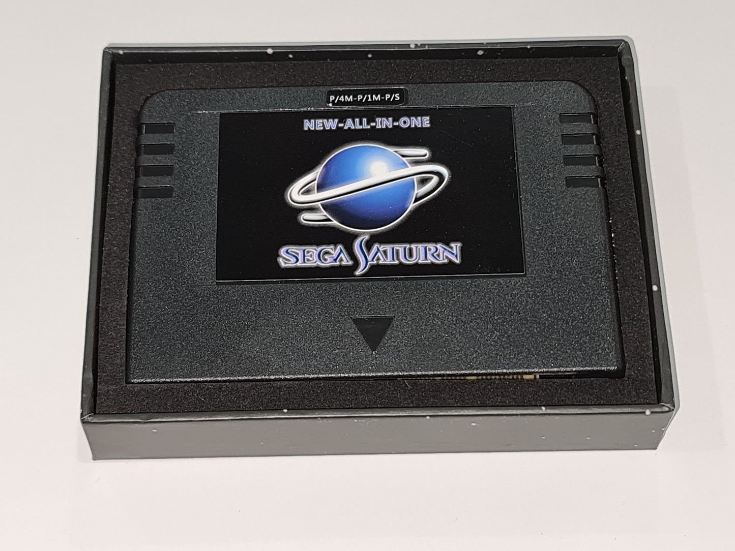 Sega Saturn Black All in One Cartridge w Pseudo Saturn Kai & Memory Card Function (v 6.483) - Boxed