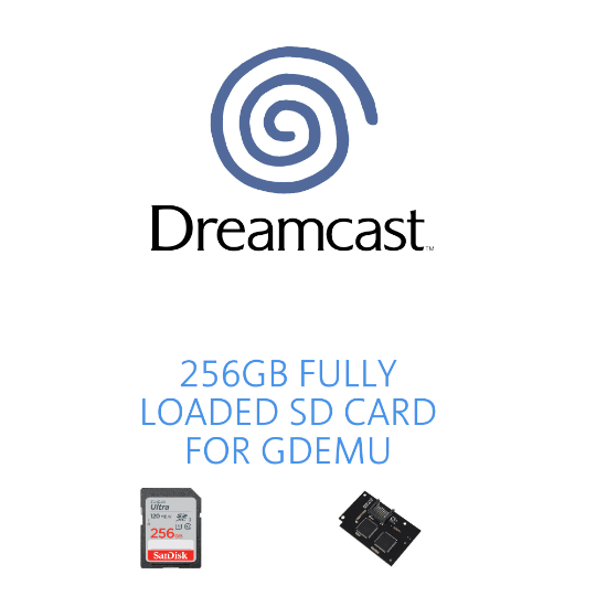 Dreamcast 256GB SD Card for GDEMU - Over 400 on drive inc Translations, Prototypes and Unreleased