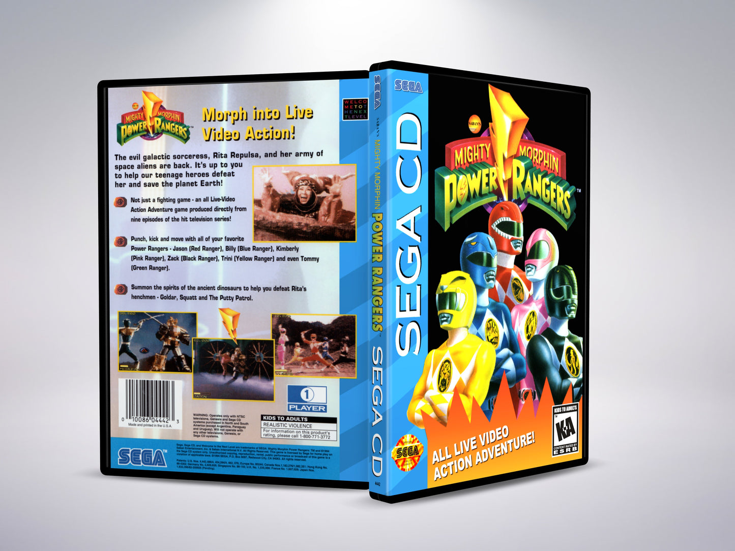 Mighty Morphin Power Rangers (Sega CD NTSC-U Version)