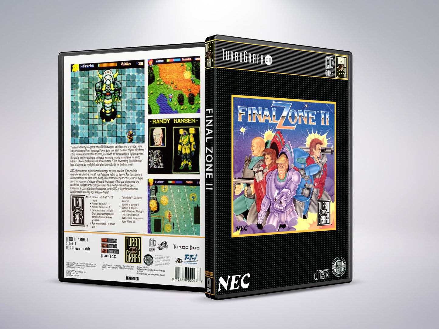 Final Zone 2 - Turbografx CD / Turbo Duo