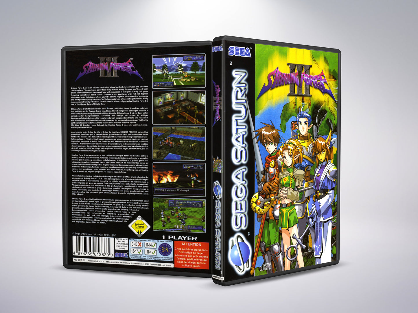 Shining Force 3 - Alle scenario's voltooid (4 schijven) - Vertaald