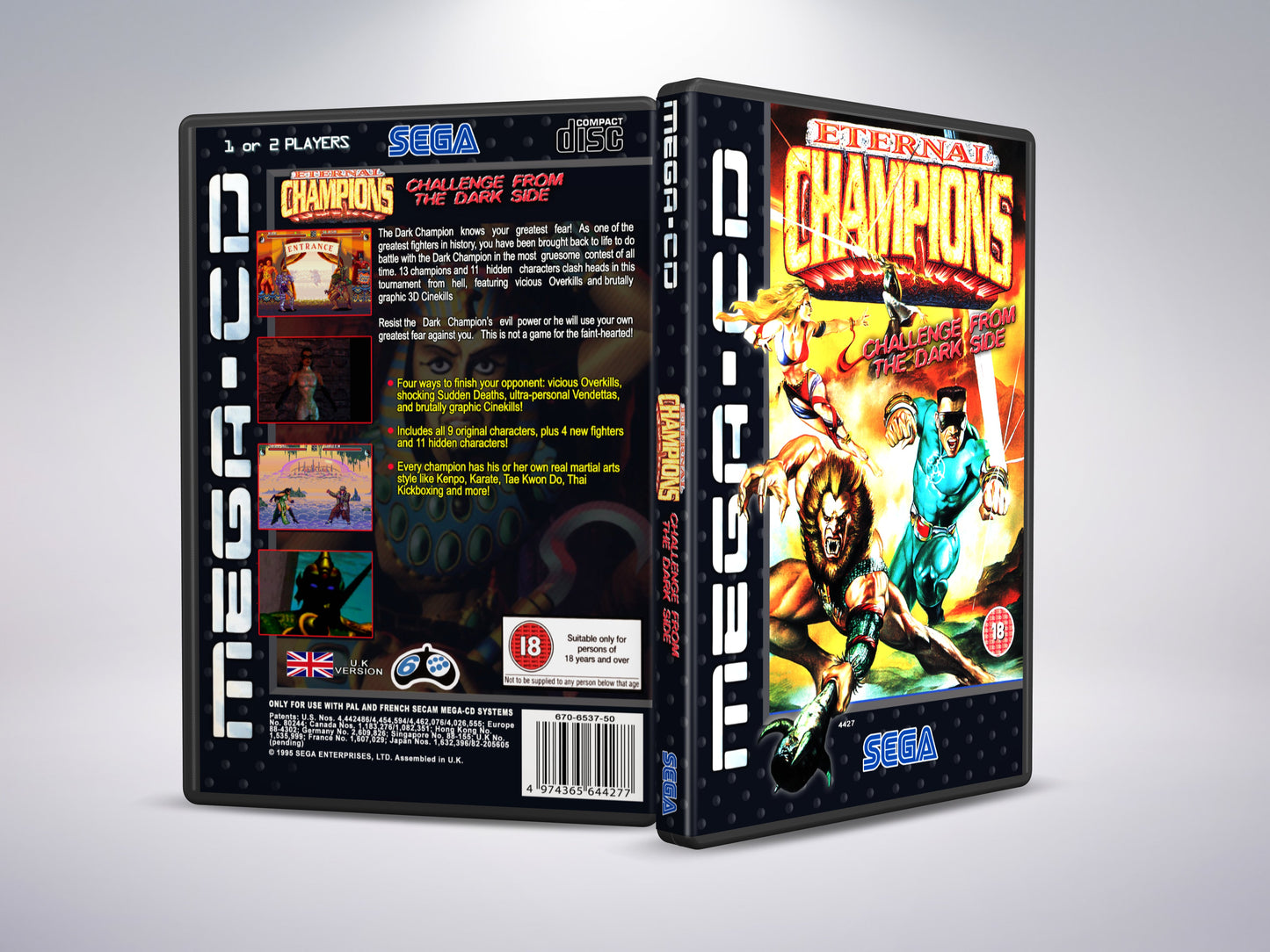 Eternal Champions: Challenge from the Dark Side (Mega CD PAL-versie)