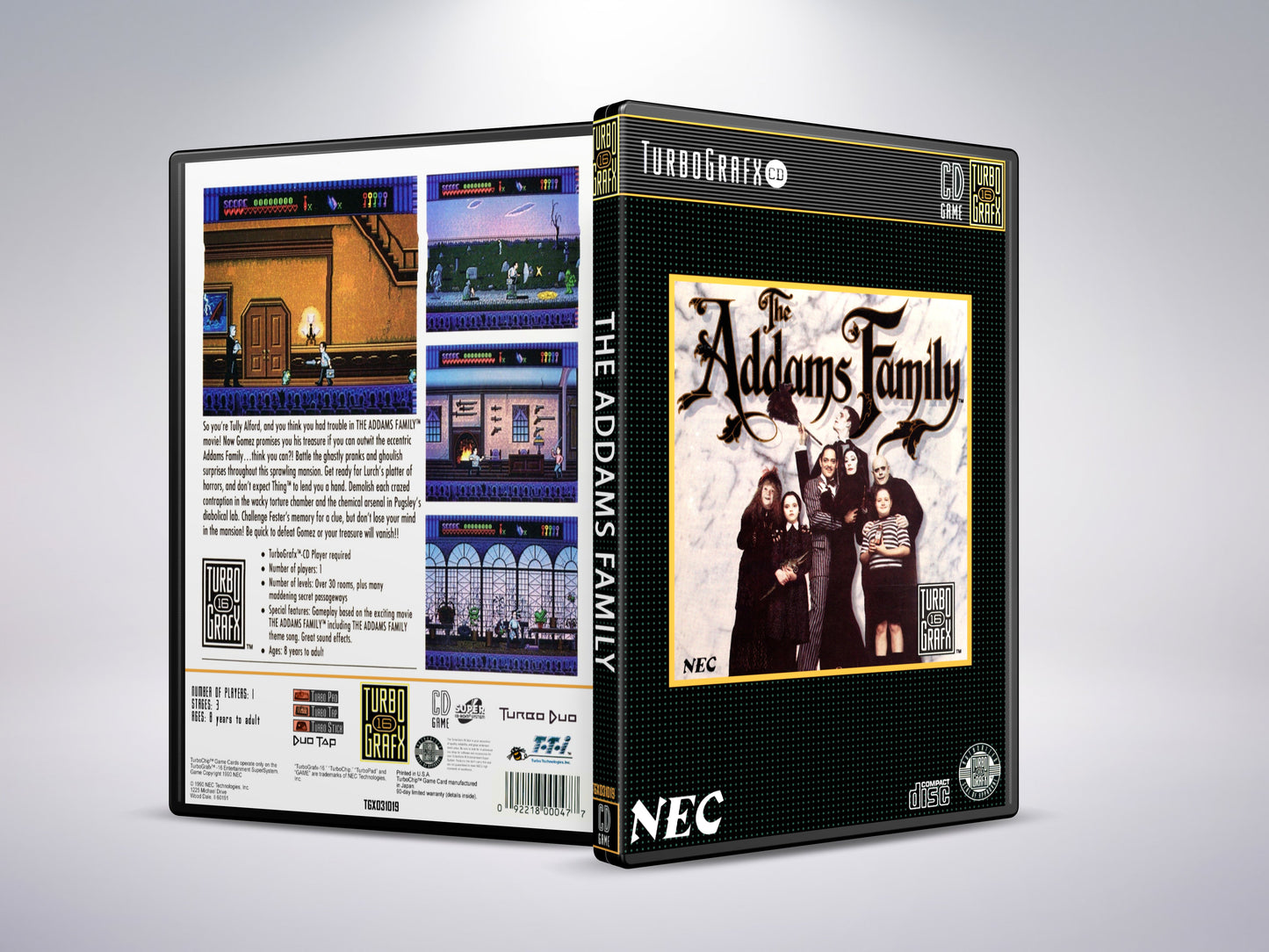 De Addams Family - Turbografx CD / Turbo Duo