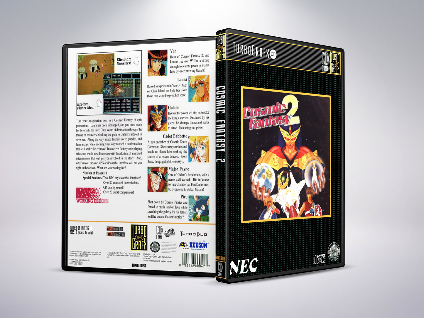 Cosmic Fantasy 2 - Turbografx CD / Turbo Duo