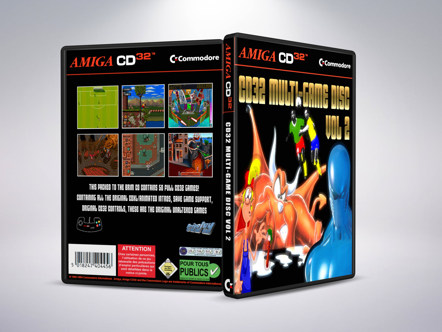 Amiga CD32 Multi Game Disc Vol 2