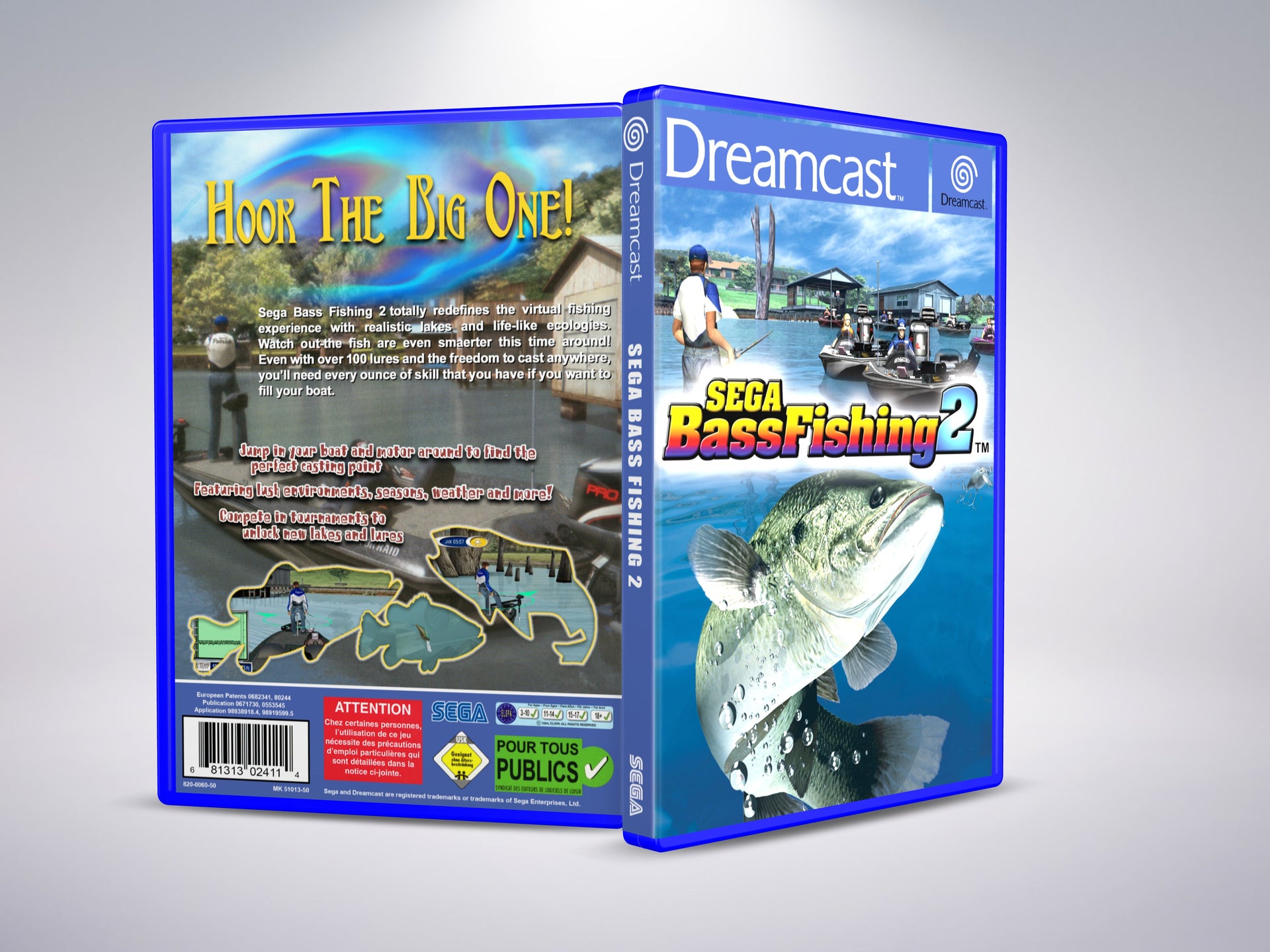 Sega Dreamcast Bass Fishing + Fishing Control Dreamcast Big